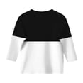 thumbnail image 5 of Splozh T-Shirt Basique à Manches Longues pour Fille, Col Rond Décontracté, Manches Trois Quarts, Haut Basique Régulier à Manches 3/4, Blanc, 12-13 Ans, 5 of 5