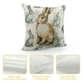 thumbnail image 4 of Shiartex  Happy Easter Throw Pillow Covers,  Bunny Pillowcases Egg Letter and Rabbits Pillows Spring Farmhouse Decorative Cushion Covers, Beige，Multi-Size, 4 of 5