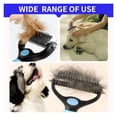 thumbnail image 3 of Multifunctional Pet Deshedding Brush – Dog Cat Grooming Comb Hair Removal Shedding Knot Cutting Tool for Daily Pet Care, 3 of 7