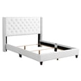 thumbnail image 5 of Glory Furniture Julie Faux Leather Upholstered Queen Bed in White, 5 of 8