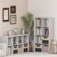 thumbnail image 2 of 14.6" x 30" x 57.9" Wood White Cube Storage Organizer, Heavy Duty White Cubby Storage Organizer, Wooden 8 Cubes Book Shelves for Bedroom, Living Room, Office, Playroom, 2 of 13