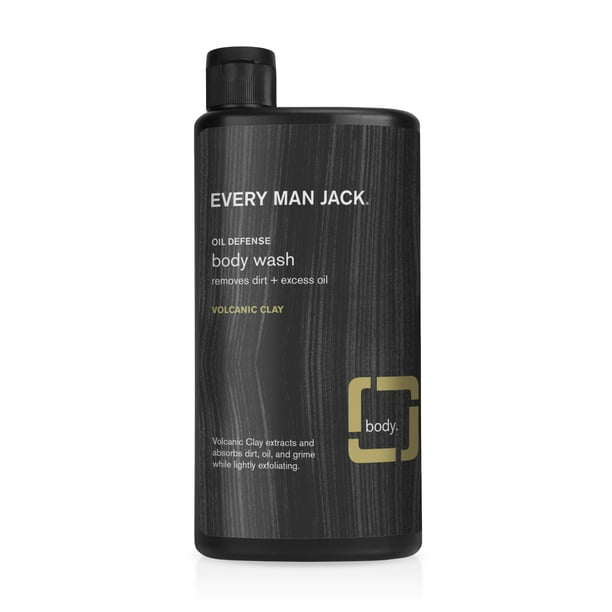 Every Man Jack Oil Defense Body Wash, Volcanic, 16.9 Oz