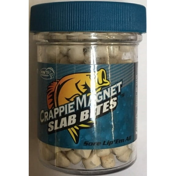 Crappie Magnet Slab Bites, White