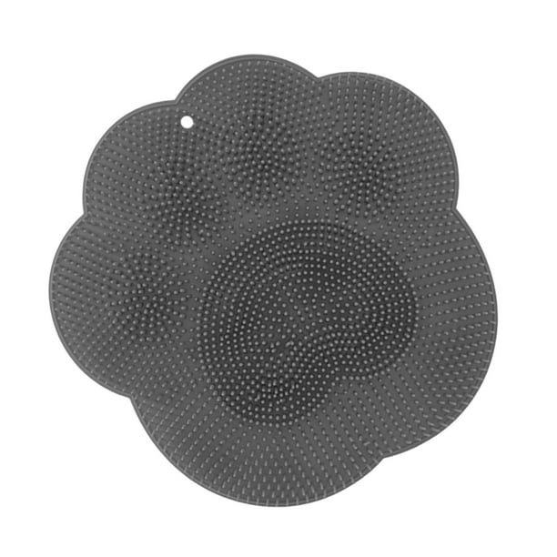 Ducha ador de pies depurador baño antideslizante alfombrilla de baño para los pies cansados Gris Yuyangstore Lavado de pies de silicona