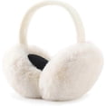 thumbnail image 1 of Orejeras ZHAOCHENG para mujer calentadores de orejas invierno vellón peludo blanco, 1 of 4