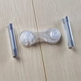 thumbnail image 5 of Cerraduras de seguridad para niños (paquete de 10 unidades) – Cerraduras a prueba de bebé para cajones, asiento de inodoro, nevera, horno, con 10 adhesivos extra 3M (transparente), 5 of 5