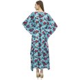 thumbnail image 2 of Bimba Cotton Caftan Long Kaftan Women Night Gown Blue Kimono Cover Up Dress-28, 2 of 4