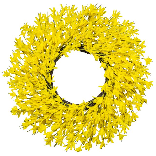 Corona LZNPA, grande para verano y otoño, 66 cm, puerta de entrada, color amarillo otoñal