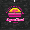thumbnail image 4 of Inktastic Summer Enjoy the Sunshine Laguna Beach California in Pink Women's T-Shirt, 4 of 5