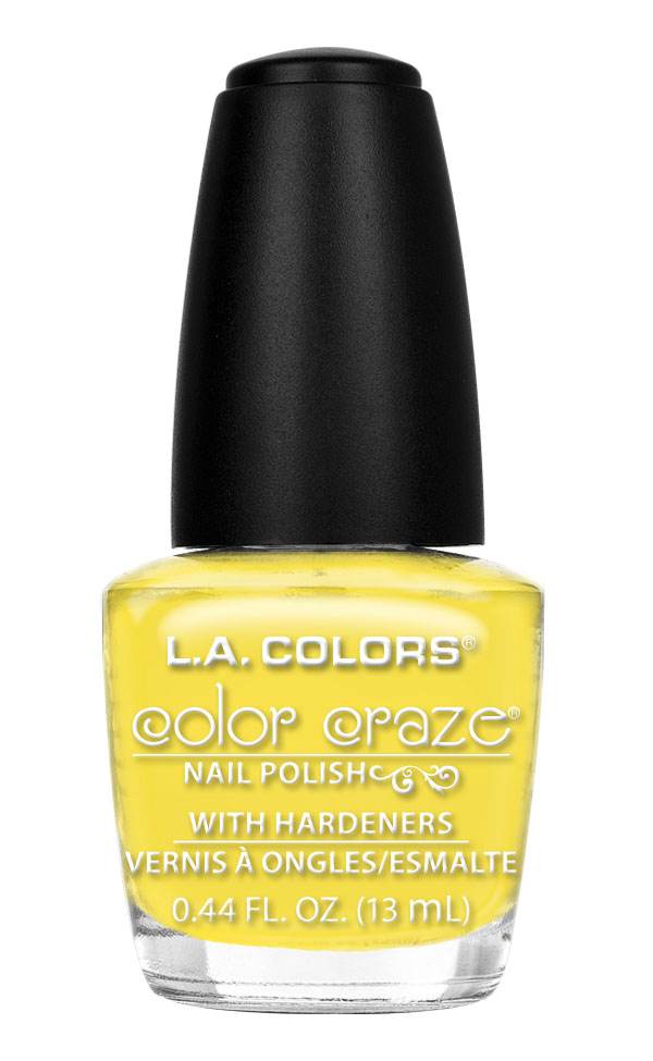 L.A. COLORS Color Craze Nail Polish, Sunshine, 0.44 fl oz
