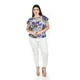 thumbnail image 5 of Blusa estampada Roman Fashion lila 38 Tallas Extras, 5 of 6