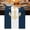 Blue, variant on Yellow Anchor Nautical Table Runner 48 Inches Long, Navy Blue White Striped Kitchen Coffee Dining Table Decoration for Home Party Birthday Wedding Home Decor 13x48 Inches