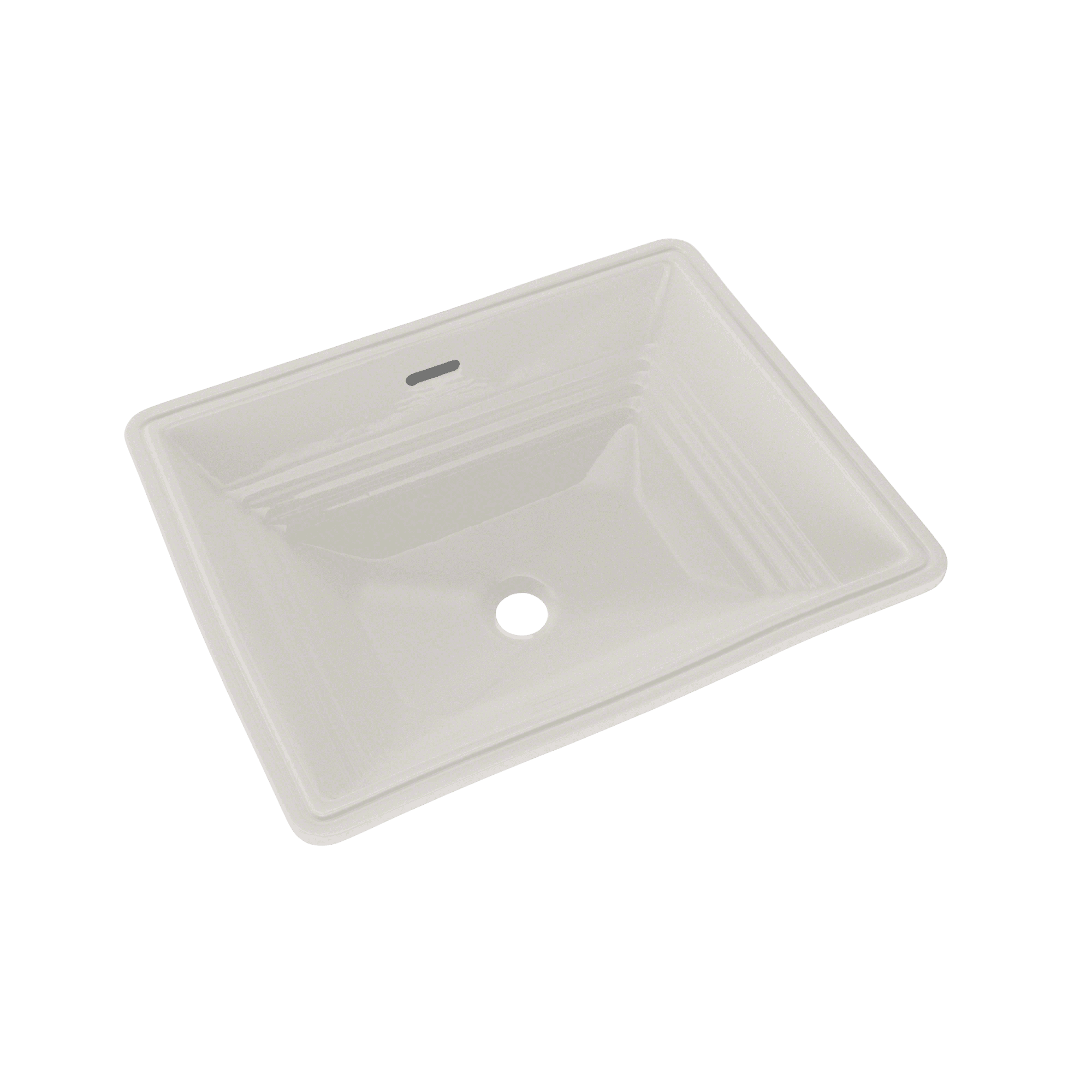 Promenade Rectangular Undermount Bathroom Sink Cotton White Lt533 01