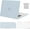 Baby Blue, variant on Mosiso 4IN1 Case for MacBook Air 15 inch Case 2025 2024 2023 Release M4 A3241 M3 A3114 M2 A2941 with Touch ID, Plastic Hard Shell&Keyboard Cover&Screen Protector&Storage Bag, Baby Pink