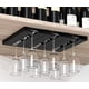 thumbnail image 5 of 2 Piece Wine Glass Holder On Shelf Or Under Cabinetno Punch Plastic Tall Glass Holderglassware Dry Storage Rack For Kitchen Bars And Restaurants (blac, 5 of 5