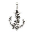 thumbnail image 4 of FB Jewels Sterling Silver Antiqued Anchor and Rope Pendant, 4 of 4