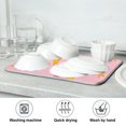 thumbnail image 7 of Yayeee Dish Drying Mat for Kitchen Counter 18"x24" Microfiber Absorbent Pad, Gradient Pink Stars, 7 of 7