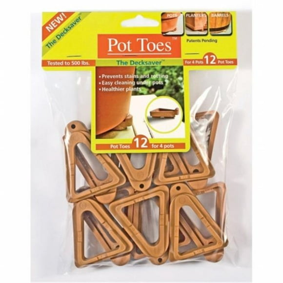 The Plant Stand  Plant Stand Pot Toes Terra Cotta 12PK Bag