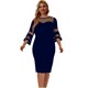 thumbnail image 1 of Vestido de retazos grande para mujer, falda envolvente a la cadera, manga larga, informal, vestido de columpio, vestido largo Wmkox8yi  FGJ876, 1 of 4