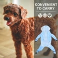 thumbnail image 4 of Raindrops Breathable Sky Blue Dog Rain Jacket Easy to Wear Reflective Waterproof Pet Raincoat for Outdoor Use, 4 of 6