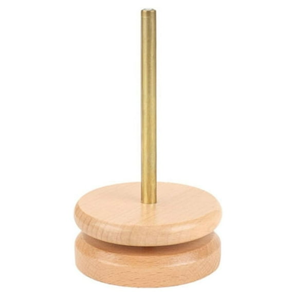 Yarn Holder Wooden-Yarn Ball Holder Spinning Knitting Tools for DIY Sewing Craft