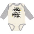 thumbnail image 3 of Inktastic Happy Birthday To The Sweetest Momma In The World Girls Long Sleeve Baby Bodysuit, 3 of 5