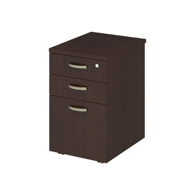 Bush Business Furniture Easy Office Classeur Mobile à 3 Tiroirs, Cerisier Moka