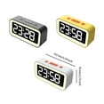 thumbnail image 3 of destyer Digital Alarm Clock Bedside Desktop Clocks Multifunctional Mirror Table Clock Electronic LED Clocks Kids Adults Yellow, 3 of 9