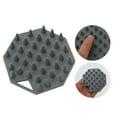 thumbnail image 4 of Unique Bargains 1 Pc Octagonal Hair Shampoo Brush for Head Massage 3.54"x0.83" Gray, 4 of 6