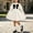 White, variant on Fesfesfes Girls Round Neck Bow Detail Knit Sweater Dress Button Front Pleated A-Line Casual Winter Fall Outfit for School Daily Wear Ages 1-8 Years