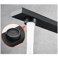 thumbnail image 3 of Modern & Durable Faucet Square Swivel Spout Black 360° Kitchen Sink Mixer, 3 of 5