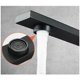 thumbnail image 3 of Mezclador de fregadero 360° negro con caño giratorio cuadrado, 3 of 5