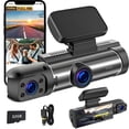 thumbnail image 1 of GDYFU HD 1080P Dashcam para Auto,WiFi Camara para Auto Interior y Exterior con Tarjeta SD 32GB,3.16" 360° Camara de Seguridad para Carro,Visión Nocturna,Grabación en Bucle,Monitor de Aparcamiento, 1 of 5