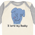 thumbnail image 4 of Inktastic I Love my Daddy Elephant Blue Boys Long Sleeve Baby Bodysuit, 4 of 5