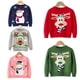 thumbnail image 2 of Suéteres feos de Navidad, ropa de otoño e invierno para niños y niñas, suéter con estampado de dibujos animados, jersey de punto cálido de manga larga, abrigo, 2 of 5