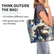 thumbnail image 2 of Balery Exotic Blue Cat Bolsa Tote Estilo Estético con Cremalleras, Bolsa de Hombro, Bolsa de Compras Grande y Plegable, 2 of 8