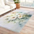 thumbnail image 1 of Flowers Rugs for Living Room Bedroom - Floral Rug 6x9 - Modern Art Carpet for Home Decor - Washable Non Slip Patterned Indoor Large Area Rug - Soft & Low Pile (ZL&824), 1 of 7