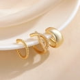 thumbnail image 6 of Gold Ear Cuff Earrings for Women Non Piercing, 14K Gold Plated Ear Cuffs Non Piercing, Clip-On Cartilage Earring, Fake Earrings For Women, 6 of 13