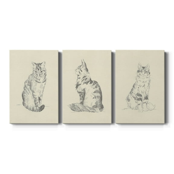 House Cat I Premium Gallery Wrapped Canvas - Ready to Hang - 8 x 12 Each