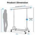 450 lb Garment Rack Rolling Garment Rack for Hanging Garments Heavy