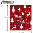 thumbnail image 2 of Couverture Jetée de Noël Simple à Carreaux Rouges Couvertures de Noël pour Canapé Sofa Lit Douce Confortable Légère Duveteuse Peluche Polaire Couvertures et Jetés Adulte Noël Hiver Holida Déco Couverture 60x80-01, 2 of 6