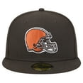 thumbnail image 2 of Men's New Era Brown Cleveland Browns  Main 59FIFTY Fitted Hat, 2 of 6