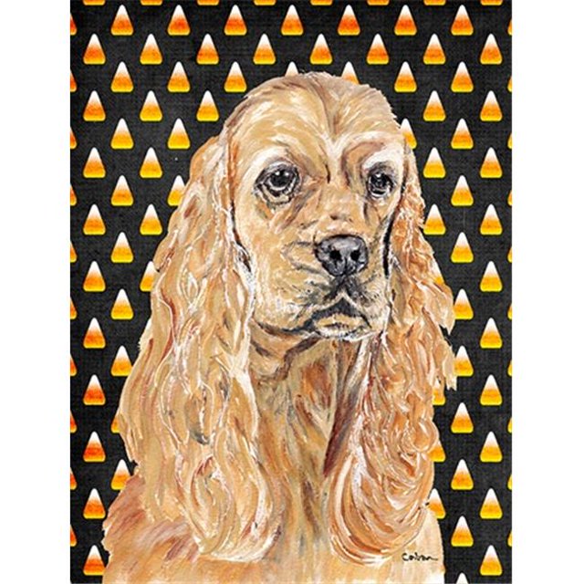 Cocker Spaniel Drapeau de Maïs Bonbon Halloween Taille Jardin