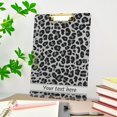 thumbnail image 5 of FMSHPON Grey Leopard Clipboard Hardboard Wood Nursing Clip Board and Pull for Standard A4 Letter 13x9 inches, 5 of 7