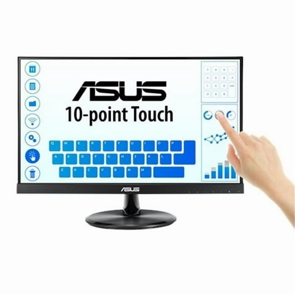 21.5 in. Widescreen USB Touchscreen LED LCD Monitor with Speakers - Black