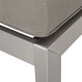 thumbnail image 4 of Noble House La Vista 5 Seater V-Shape Sectional Sofa Set Khaki Silver/Light Gray, 4 of 20