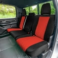 thumbnail image 5 of For 2022 – 2024 Dodge RAM 1500 FH Group Neoprene Waterproof Custom Fit Car Seat Covers  - Full Set Red, 5 of 5