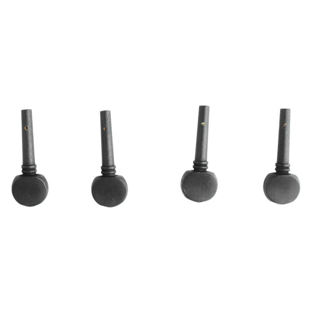4Pcs Violin Tuning Peg, Portable Fine Appearance Wood Violin Peg Replacement Black