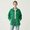 Green, variant on Women's Oversized Distressed Denim Shacket - Long Sleeve Button Down Lapel Jacket & Coat S-2XL