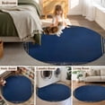 thumbnail image 6 of Round Rugs 6 Ft, Navy Blue Geometric Non Slip Area Rugs for Kitchen Bedroom Entryway, Farmhouse Geo Retro Art Watercolor Washable Carpet Runner Rug Floor Mats for Bedroom Home Decor, 6 of 9